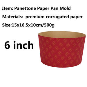 XR all'<span class=keywords><strong>ingrosso</strong></span> rotondo 6 pollici Panettone torta tazza Chiffon teglia stampo Paska stampo Panettone resistente al calore porta carta Heathy - Product Image 2