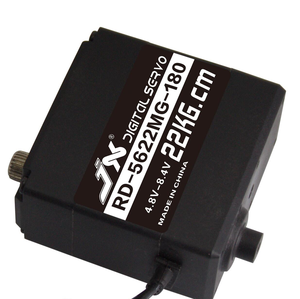 Motor Digital de Alta Calidad Original JX RD-5622MG-180 22kg.cm 180/300 Grados con Engranaje Metálico, Conector JR de 200mm, 25T Spline, 330Hz - Product Image 2