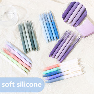 Bview Art Press - Bolígrafo Neutro con Punta ST, Bolígrafo de Pincel para Exámenes Estudiantiles, Color Degradado, Secado Rápido, 0.5 mm, Bolígrafo Negro, 5 Piezas en Una Caja - Product Image 4