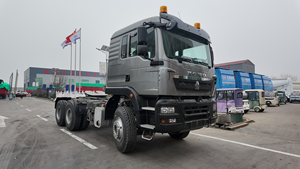รถบรรทุกหัวลากดีเซล SINOTRUCK HOWO 6X4 กำลังมากกว่า 450 แรงม้า ยูโร 5 พวงมาลัยซ้าย เกียร์อัตโนมัติ ใหม่ สำหรับงานขนส่งในเหมือง ระบบกันสะเทือนแบบลม Weichai 6 - Product Image 1