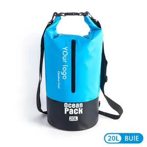 Floating Waterproof Dry Bag Backpack 10L/20L Roll Top Sack Keeps Gear Dry For Kayaking Rafting Boating Swimming Hiking Beach