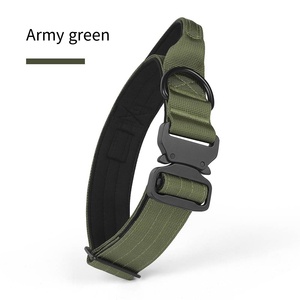 Collier pour animaux de compagnie tactique robuste berger allemand fermoir en métal à dégagement rapide collier de chien de formation poignée de contrôle antidéflagrante - Product Image 4