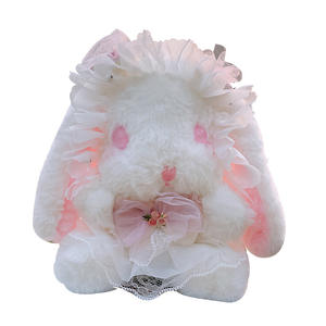 百搭洛丽塔青哥兔子包挂件正品青墨绣花网眼超柔毛绒玩具钥匙扣pp棉生日 - Product Image 5