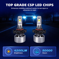 Faros LED PSX24 MCY H1-H19 9005-9007 9012 9145 880 881 5202 IP67 Impermeables 70W 5000 Lúmenes Ajuste Universal 6000-6500K