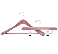 Cintre en bois de cèdre aromatique naturel personnalisé pour vêtements cintre hijab épaule large