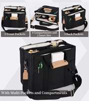 Sac fourre-tout en toile avec multi-poches sac fourre-tout à bandoulière pour femmes sac à main à bandoulière à la mode tout sac fourre-tout avec compartiments