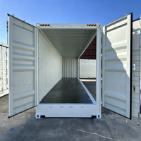 Conteneur de stockage modulaire à entrée latérale complète 40HC, conteneur de transport sec à porte latérale entièrement ouverte, certifié ISO9001, 32CUM