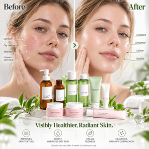 Set di Prodotti per la Cura della Pelle OEM di Fabbrica Coreana: Siero Viso Anti-Età, Maschera Facciale, Crema al Collagene di Lumaca e Centella - Product Image 5