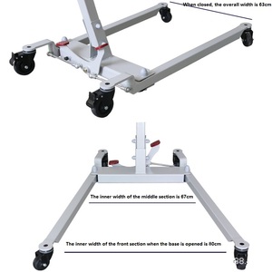 Cadre debout de réadaptation aide à récupérer la marche aide debout ascenseur GAIT TRAINING dispositif hauteur accoudoir réglable-<span class=keywords><strong>BZ</strong></span>-BH01 - Product Image 3