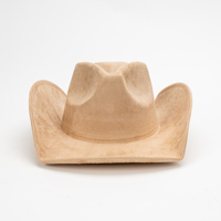 Nouvel Arrivage Chapeau de Cowboy Western en Daim Couleur Unie à Large Bord, Couronne en Forme de Flèche, Style Vintage, pour Femme et Homme, Idéal Voyage, Fête, Pêche