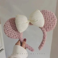 Serre-tête unisexe fait main au design ours en peluche mignon et doux, accessoires pour cheveux en forme d'animal, vente en gros personnalisée en usine