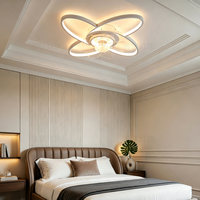 Ventilateur de plafond LED moderne pour chambre à coucher, ventilateurs de plafond avec éclairage pour salle à manger, télécommande, lumière pour salon domestique