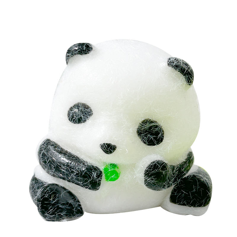 Panda Pinch Stress Relieving Toy Giant Panda Eating Bamboo Cute Release National Treasure Pinch Music Slow Rebound