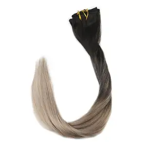 Free Shedding Free Tangle Brazilian Real Hair Straightclip In Hair Extensions
