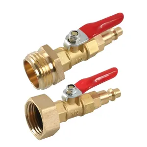 RVs Winterize Blowout Adaptateur avec 1/4 "Quick Connects Plug and Garden Water Hose Threading Winterize Quick Adapter