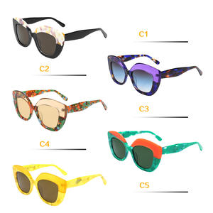 Gafas de Sol de Moda para Mujer, Estilo Ojo de Gato, Extra Grandes, Montura Completa de Acetato, Protección UV400, Cómodas, Degradado Blanco, Diseño de Diseñador - Product Image 6