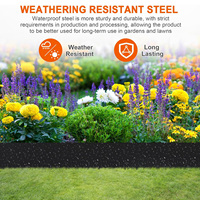 Bordure de jardin en acier estampé, design personnalisé, clôture de jardin en métal, anti-corrosion, étanche, facile à décorer, fabriqué en Chine