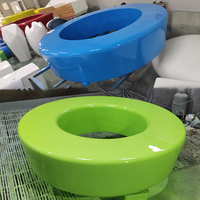 Fauteuil circulaire en fibre de verre, grand modèle, style Art déco moderne, pour décoration et assise, usage commercial extérieur, hôtels et parcs