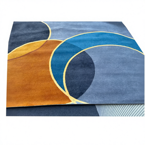 Tapis d'intérieur moderne à poils longs en nylon 100% avec dos en <span class=keywords><strong>coton</strong></span> ignifuge, durable, antidérapant, fabriqué à la machine, pour salon - Product Image 1