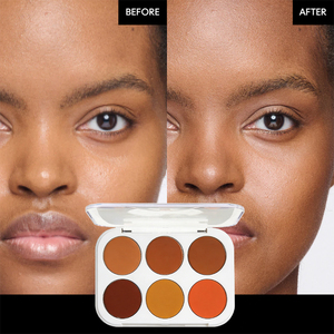 Palette de <span class=keywords><strong>correcteur</strong></span> crème Oalen 6 couleurs, couvrance totale, <span class=keywords><strong>correcteur</strong></span> de contour, couvre les cernes et les imperfections pour les tons de peau foncés - Product Image 1