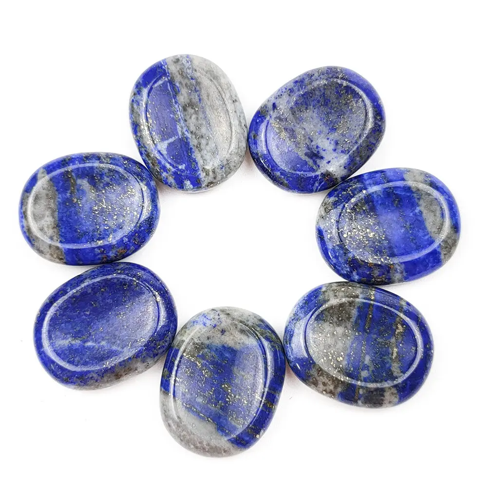 HY Engraved Constellation Lapis Lazuli Worry Stones Chakra Amethyst Set Buy From Farhan Crystal
