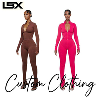 Op maat gemaakte dames sportkleding set met ritsjack en shorts leggings