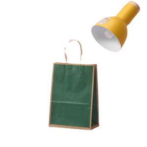 Brun couleur unie papier bordure dessin animé fête anniversaire traiter cadeau sac main améliorer l'apparence niveau sacs en papier en gros Vietnam - Product Image 1