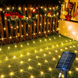 Guirlandes lumineuses LED en filet avec télécommande, étanches, pour décorations de Noël, arbres, buissons, mariages et jardins - Product Image 1