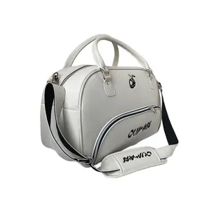 Offre Spéciale golf vêtements sac en néoprène Litchi En Cuir PU Motif HERBE imperméables en cuir de golf sac Logo personnalisé PU SAC