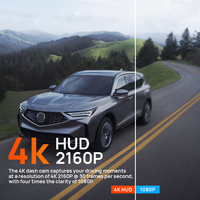Holroadx Enregistreur vidéo 4G Dashcam Double objectif Moniteur de stationnement 1 an OEM Adapté sur mesure Acura Integra 2023-2026 Avant/Arrière Vision nocturne