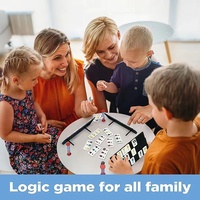 Rummy Cube Game avec étui pour enfants Rummy Cubes Game avec 106 tuiles et 4 plateaux durables