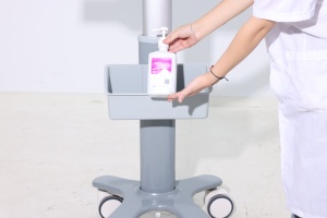 ล้อเบรกแบบรถเข็น<span class=keywords><strong>ส</strong></span>ำหรับโรงพยา<span class=keywords><strong>บา</strong></span>ลที่ทนทานได้รับการรับรอง CE ISO ลิ้นชักขนาดกะทัดรัดปรับความสูงได้ติดตั้งแล็ปท็อป<span class=keywords><strong>ส</strong></span>ำหรับ - Product Image 3