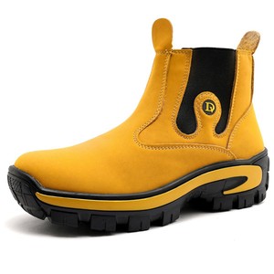Bottes <span class=keywords><strong>Chelsea</strong></span> d'extérieur pour hommes de qualité supérieure, à enfiler, en <span class=keywords><strong>cuir</strong></span> PU durable, pour le travail et la construction industrielle - Product Image 2