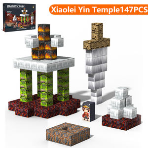 Cubes de construction magnétiques 3D STEM, blocs de construction magnétiques Mine World, ensemble de jouets de puzzle pour la découverte STEM, le plaisir et la relaxation préscolaire - Product Image 2