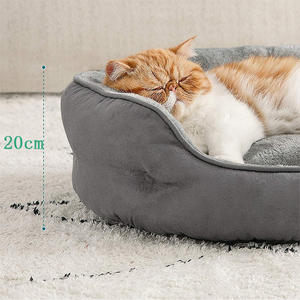 Groothandel Grijze Kleur Machine Wasbare Schattige Orthopedische Kalmerende Unieke Honden Bedden Voor Katten - Product Image 6