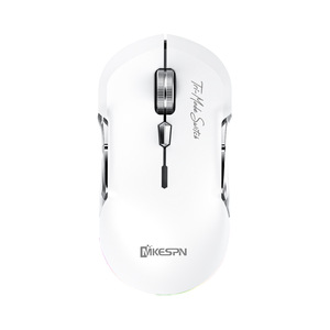 เมาส์เกมมิ่งไร้สาย MIKESPN RGB Backlit 10 ปุ่ม แบบ Tri-Mode ตั้งโปรแกรมได้ ใช้ได้ทั้งมือซ้ายและขวา ดีไซน์ตามหลักสรีรศาสตร์ - Product Image 1