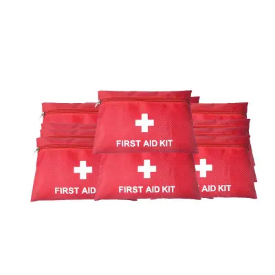 Wholesale promotion printed medical waterproof mini travel camping first aid kit gift packaging