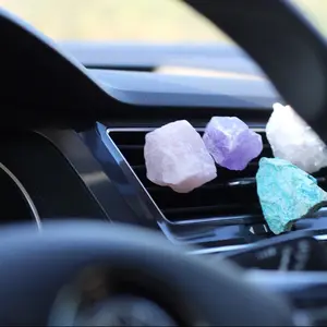 Adornos de cristal en forma de piedra Irregular para coche, accesorios de decoración de Color aleatorio para niña, 2022 Natural