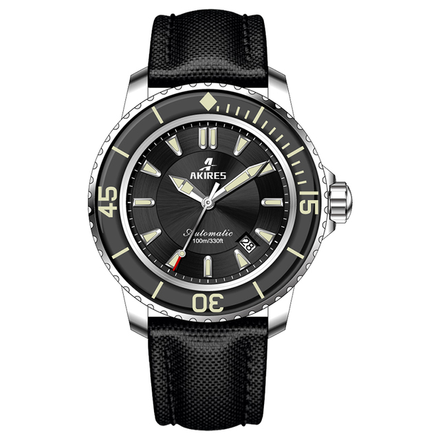 Luxury Sapphire Bezel Marines Diving Automatic Watch Super Luminous Hands and Markers Water Resistant 200m Dive Steel Watch