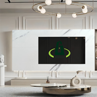 Panneau mural en PVC imitation marbre UV avec support auto-adhésif, installation facile, panneau de décoration pour la maison