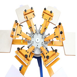 Ruida Manuel 6 station 6 têtes bricolage t-shirt Logo Modèle personnalisé écran impression imprimantes machine Pour <span class=keywords><strong>adidas</strong></span> - Product Image 2