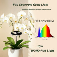 Jardin Intérieur Intelligent avec Anneau Lumineux de Simulation de Lumière du Soleil 10W, Minuteur Automatique pour Orchidées, Cadeau pour Amateurs de Plantes, CE, Vente en Gros, OEM