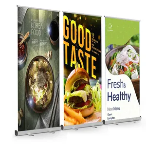 FEAMONT Venta caliente estándar 80x200 roll up banner Publicidad Display Retráctil Pop up Banner Pull up Banner stand