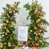 Arche florale 5D moderne et écologique pour scène de mariage, événement, fête, décoration florale artificielle en soie, couleur personnalisée, fabrication sur mesure
