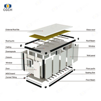 CGCH Thaïlande Livraison Gratuite Maison Conteneur Préfabriquée Compacte 3*6M Tiny Home Portable Pliable Démontable Maison Modulaire Mobile
