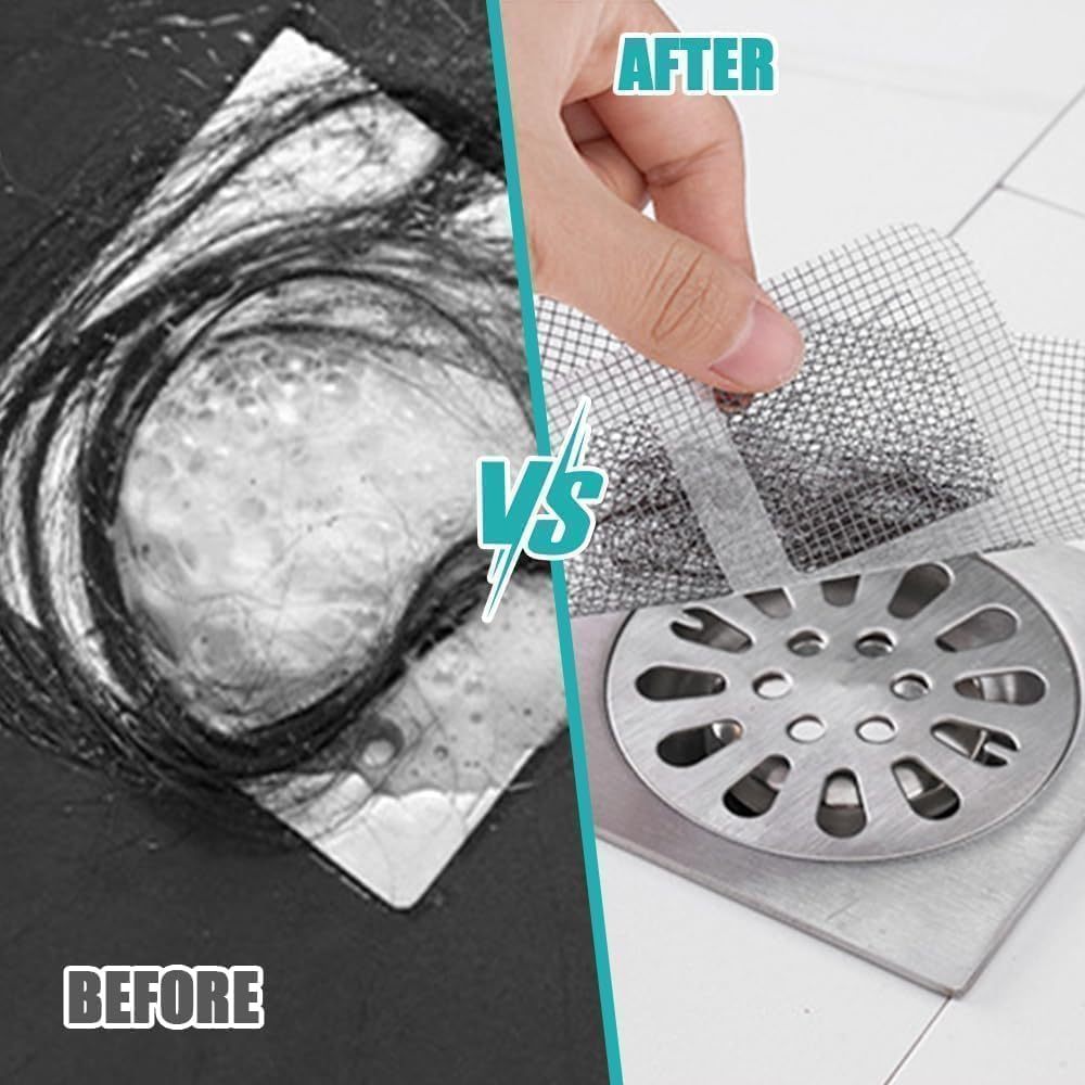 50pack Eco-Friendly Simple Metal Square 12*12*10cm Bathroom Drain Screen Laundry Shower Hair Catcher Mesh Floor Stickers · image 5