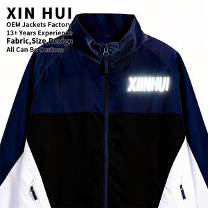 Chaqueta Cortavientos de Invierno para Hombre con Logotipo Personalizado, Diseño de Bloques de Color, Forro Polar Impermeable de Alta Calidad, Corte Holgado, Ropa Deportiva para Exteriores - Product Image 3