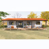 Villa préfabriquée moderne, maison pliable, maison conteneur isolée, portable et extensible, 2, 3 ou 4 chambres, capsule mobile, mini-entrepôt extérieur