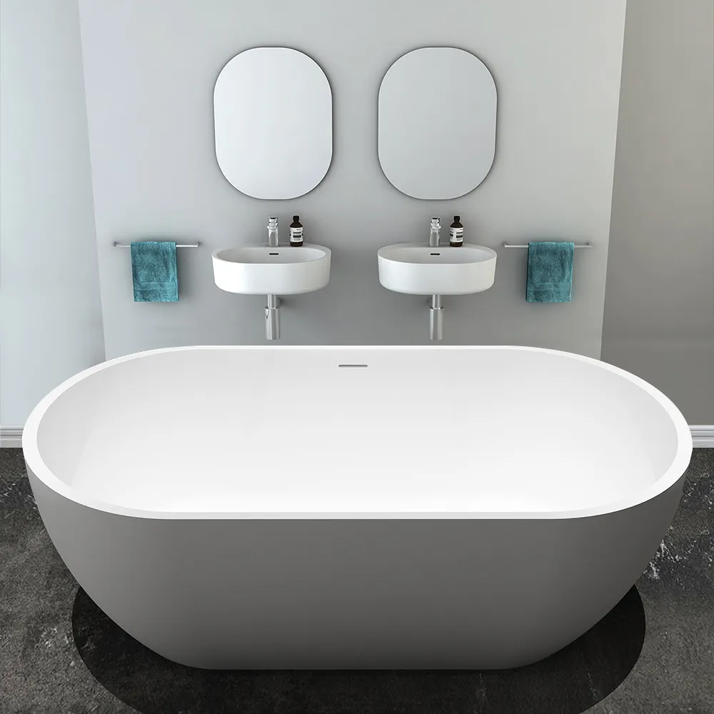 Luxury Acrylic Bathroom Tub Soaking Free Standing Bathtub