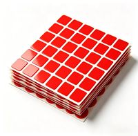 Film adhésif acrylique rouge haute température pour dissipateur thermique LED et plaque signalétique, longueur de rouleau personnalisée OEM, économique